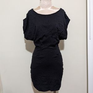 French Connection knit mini dress in houndstooth print